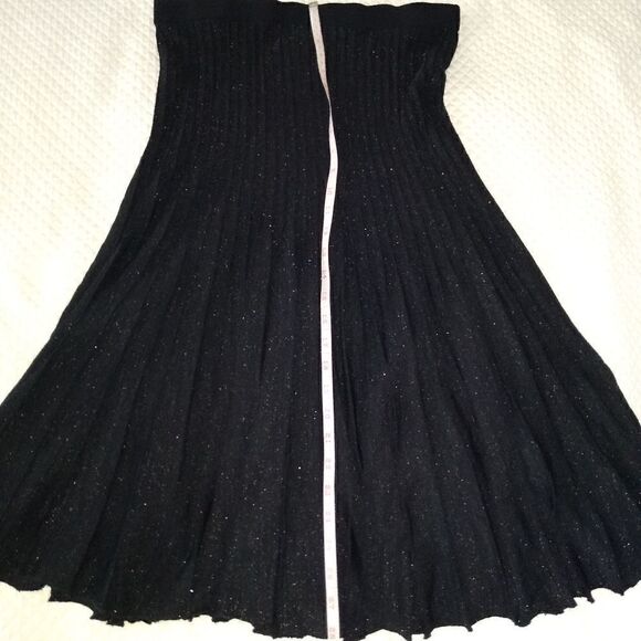 Zara M black metallic knit skirt - Picture 7 of 12